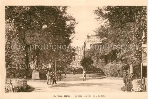 AK / Ansichtskarte Toulouse_Haute Garonne Square Wilson et Goudouli Toulouse Haute Garonne