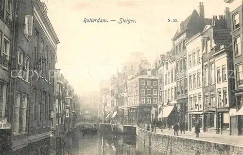 AK / Ansichtskarte Rotterdam Steiger Kanal Rotterdam