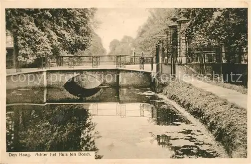 AK / Ansichtskarte Den_Haag Achter het Huis ten Bosch Den_Haag