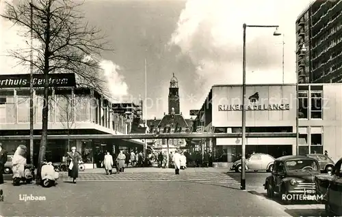 AK / Ansichtskarte Rotterdam Lijnbaan met gezicht op Stadhuis Rotterdam