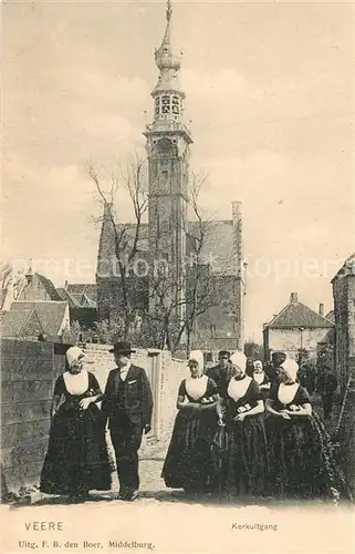 AK / Ansichtskarte Veere Kerkuitgang Kerk Veere