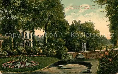 AK / Ansichtskarte Rotterdam Huize Schoonoord Parklaan Kuenstlerkarte Rotterdam