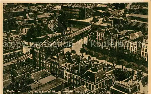 AK / Ansichtskarte Rotterdam Overzicht van af St Laurenstoren Rotterdam