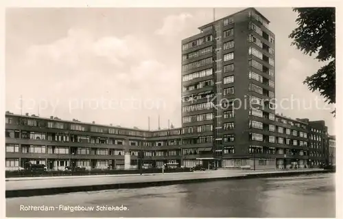 AK / Ansichtskarte Rotterdam Flatgebouw Schiekade Rotterdam