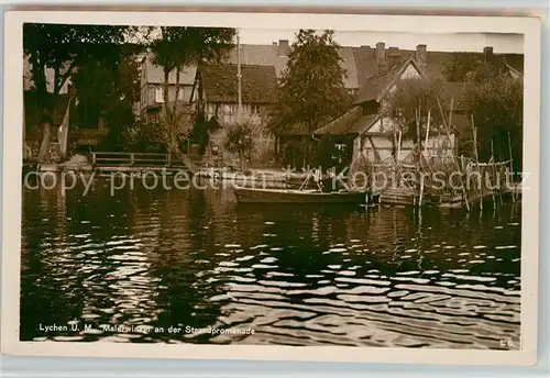 AK / Ansichtskarte Lychen Malerwinkel an der Strandpromenade Lychen