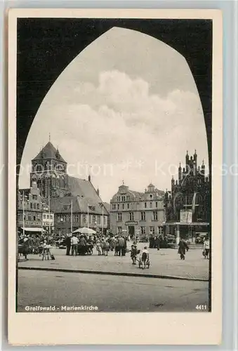 AK / Ansichtskarte Greifswald Marienkirche Greifswald