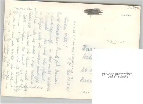 AK / Ansichtskarte Torgelow Markt Torgelow