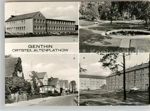 AK / Ansichtskarte Genthin Altenplathow Diesterweg Oberschule Park Saarlandstrasse  Genthin