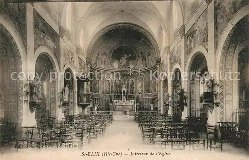 AK / Ansichtskarte Saint Elix Eglise interieur Saint Elix
