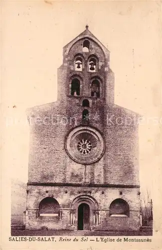 AK / Ansichtskarte Salies du Salat Reine du Seil Eglise de Montsaun Salies du Salat