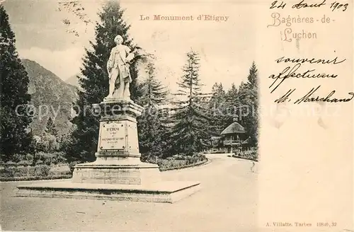 AK / Ansichtskarte Luchon_Haute Garonne Monument d`Etigny Luchon Haute Garonne