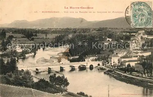 AK / Ansichtskarte Montrejeau_Haute Garonne Valle de la Garonne et Polignan Montrejeau Haute Garonne