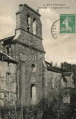 AK / Ansichtskarte Malons et Elze Eglise Malons et Elze