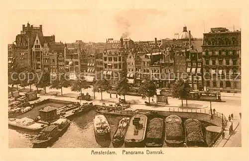 AK / Ansichtskarte Amsterdam_Niederlande Panorama Damrak Amsterdam_Niederlande