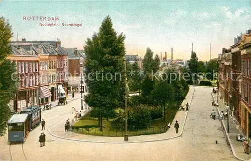AK / Ansichtskarte Rotterdam Noordplein Noordsingel Strassenbahn Rotterdam