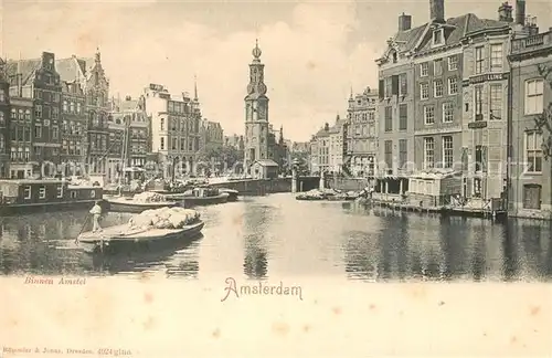 AK / Ansichtskarte Amsterdam_Niederlande Binnen Amstel Amsterdam_Niederlande