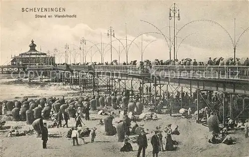 AK / Ansichtskarte Scheveningen Strand en Wandelhoofd Scheveningen