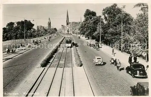 AK / Ansichtskarte Rotterdam Westzeedijk Strassenbahn Rotterdam