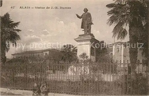 AK / Ansichtskarte Alais Statue de J.B. Dumas Alais