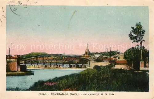 AK / Ansichtskarte Beaucaire_Gard La Passereille et la Ville Beaucaire Gard