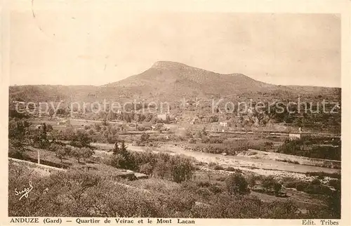 AK / Ansichtskarte Anduze Quartie de Veirac et le Mont Lacan Anduze