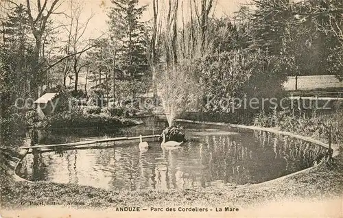 AK / Ansichtskarte Anduze Parc des Cordeliers La Mare Schw?ne Anduze