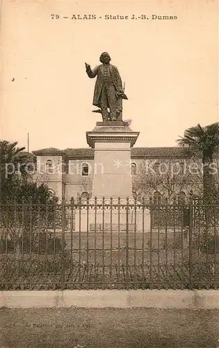 AK / Ansichtskarte Alais Statue J. B. Dumas Alais