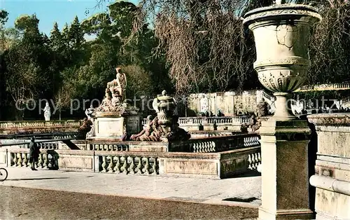 AK / Ansichtskarte Nimes Les Jardins de la Fontaine le Nymph Nimes