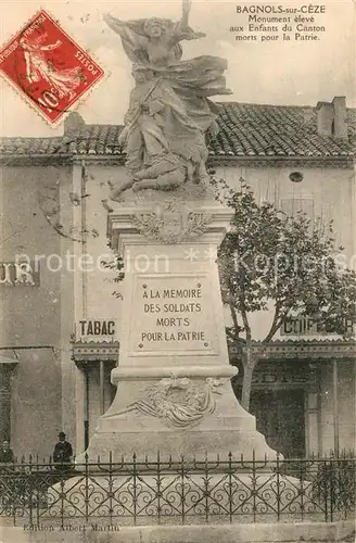 AK / Ansichtskarte Bagnols sur Ceze Monument  Bagnols sur Ceze