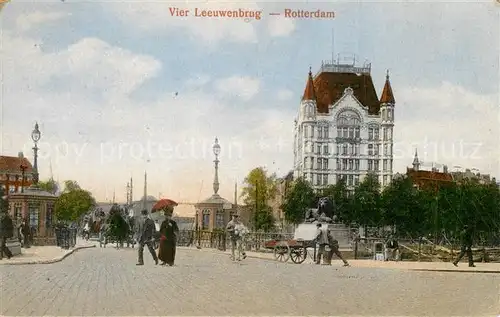 AK / Ansichtskarte Rotterdam Vier Leeuwenbrug Rotterdam