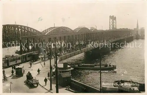 AK / Ansichtskarte Rotterdam Willemsbrug Bruecke Rotterdam