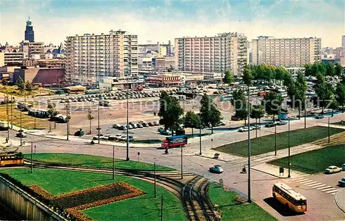 AK / Ansichtskarte Rotterdam Panorama Platz Hochhaeuser Rotterdam