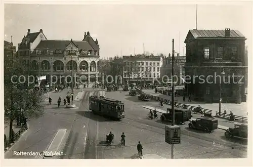 AK / Ansichtskarte Rotterdam Hofplein Strassenbahn Rotterdam