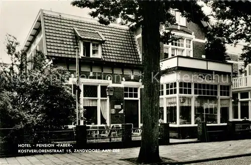 AK / Ansichtskarte Zandvoort_Holland Hotel Pension Faber Zandvoort_Holland