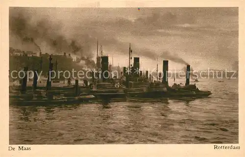 AK / Ansichtskarte Rotterdam De Maas Dampfer Rotterdam