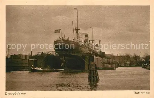 AK / Ansichtskarte Rotterdam Droogdokken Trockendock Hafen Rotterdam