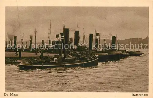 AK / Ansichtskarte Rotterdam De Maas Dampfer Rotterdam