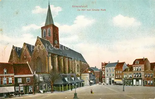 AK / Ansichtskarte Amersfoort De Hof met Groote Kerk Amersfoort