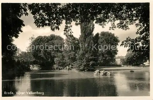 AK / Ansichtskarte Breda_Noord Brabant Vijver Valkenberg Breda Noord Brabant