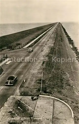 AK / Ansichtskarte Afsluitdijk richting Friesland Abschlussdeich Afsluitdijk