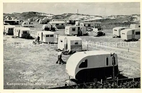 AK / Ansichtskarte Nes_Ameland Kampeerwagens Campingplatz Nes_Ameland