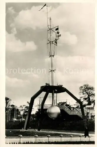 AK / Ansichtskarte Rotterdam Zwevende Mast bij de brug der kennis Rotterdam