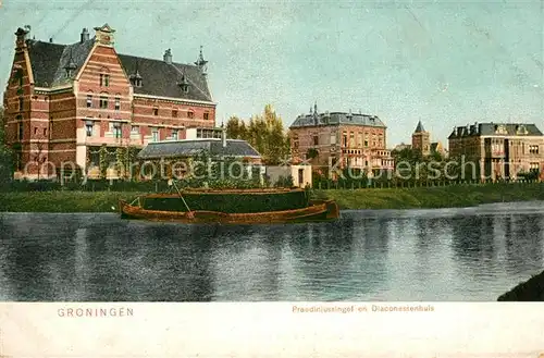 AK / Ansichtskarte Groningen Praediniussingel en Diaconessenhuis Groningen