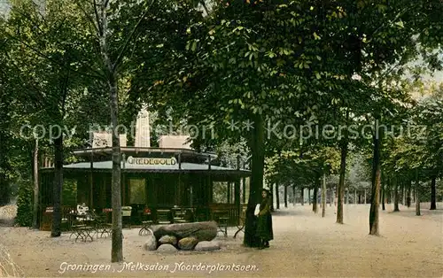 AK / Ansichtskarte Groningen Melksalon Noorderplantsoen Groningen