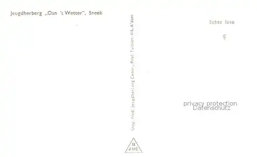 AK / Ansichtskarte Sneek Jeugdherberg Oan  t Wetter Jugendherberge Wasserturm Sneek