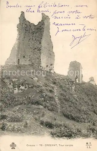 AK / Ansichtskarte Crozant Tour carree Crozant