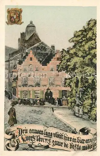 AK / Ansichtskarte Bruxelles_Bruessel Au Roy dEspagne Place du Petit Sablon Bruxelles_Bruessel