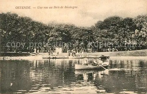 AK / Ansichtskarte Ostende_Oostende Une vue au Bois de Boulogne 