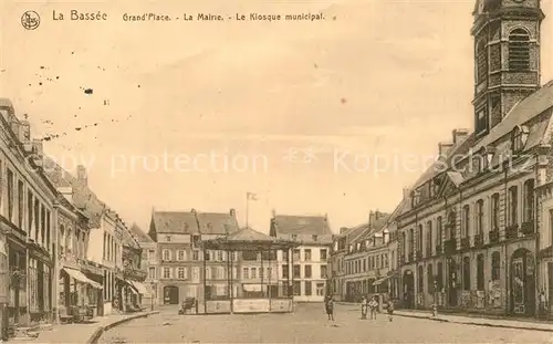 AK / Ansichtskarte La_Bassee Grand Place La Mairie Le Kiosque municipal La_Bassee