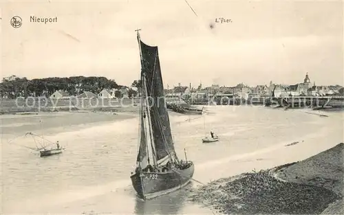 AK / Ansichtskarte Nieuport Bains Yserpartie Nieuport Bains